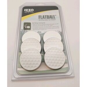 IZZO Golf FlatBall Pk of 6 Golf Swing Training Aid FB-401